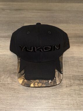 Justin Bieber Yukon Coachella Black Cap with Camo Brim -